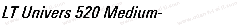 LT Univers 520 Medium字体转换